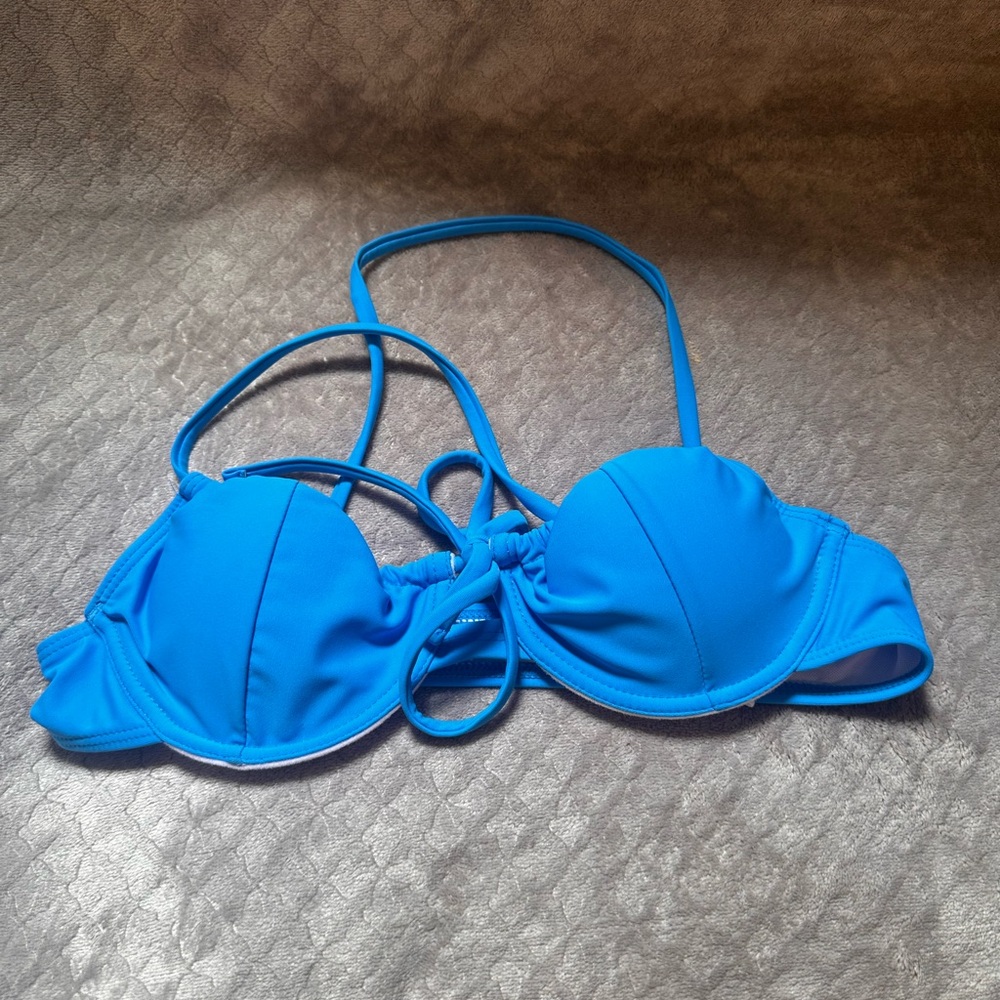 SHEIN Blue Bikini Top